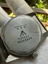IWC Military Manual Winding Cal. 89 Black Dial Nato Strap Working 4