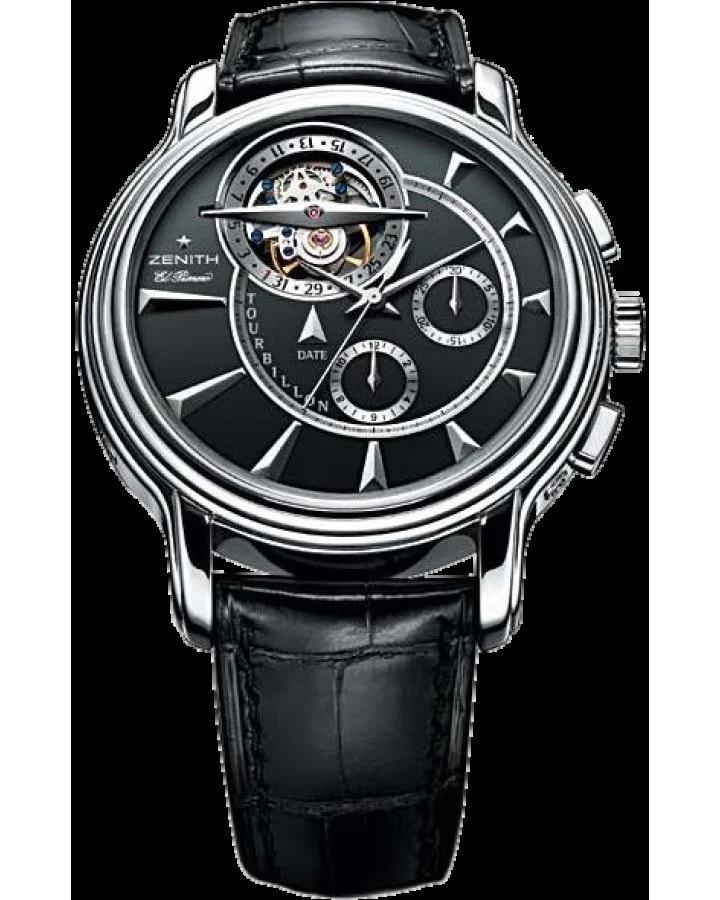 Worldofluxuryus — Zenith Academy Tourbillon Chronograph 18K White Gold — Watch — resale