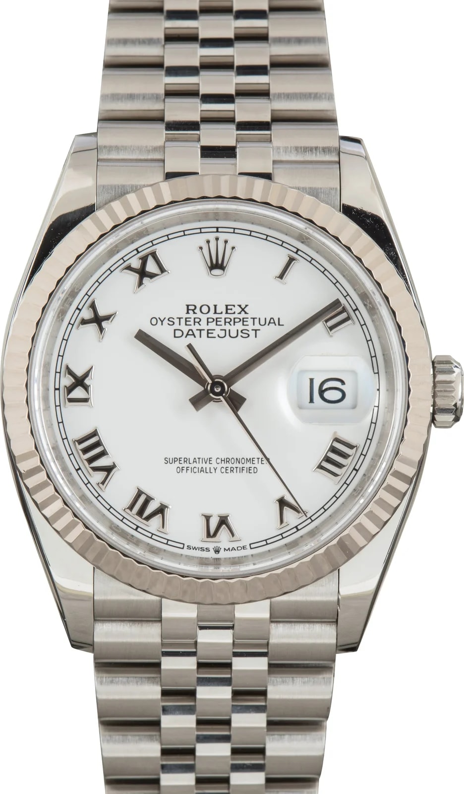 Rolex Datejust Ref 126234 White Roman Dial 2