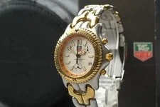 Tag Heuer — 【N w/BOX】 TAG Heuer S35.006 Chronograph White Quartz From Japan — Watch — resale