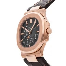 Patek Philippe Nautilus Date Moon Phases Gold Auto 40mm Brown Dial 5712R-001 2