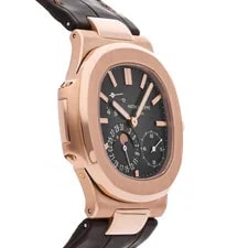 Patek Philippe Nautilus Date Moon Phases Gold Auto 40mm Brown Dial 5712R-001 3