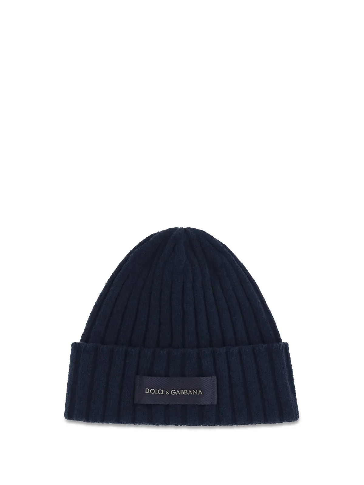 Dolce & Gabbana — Dolce & Gabbana Gx64ktjgmlk Ribbed Beanie — Ovis Aries Beanies — Accessory — resale