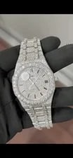 Audemars Piguet — Audemars Piguet Royal Oak Silver Dial Diamond Bezel Automatic Date — Watch — resale