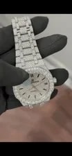 Audemars Piguet Royal Oak Silver Dial Diamond Bezel Automatic Date 2