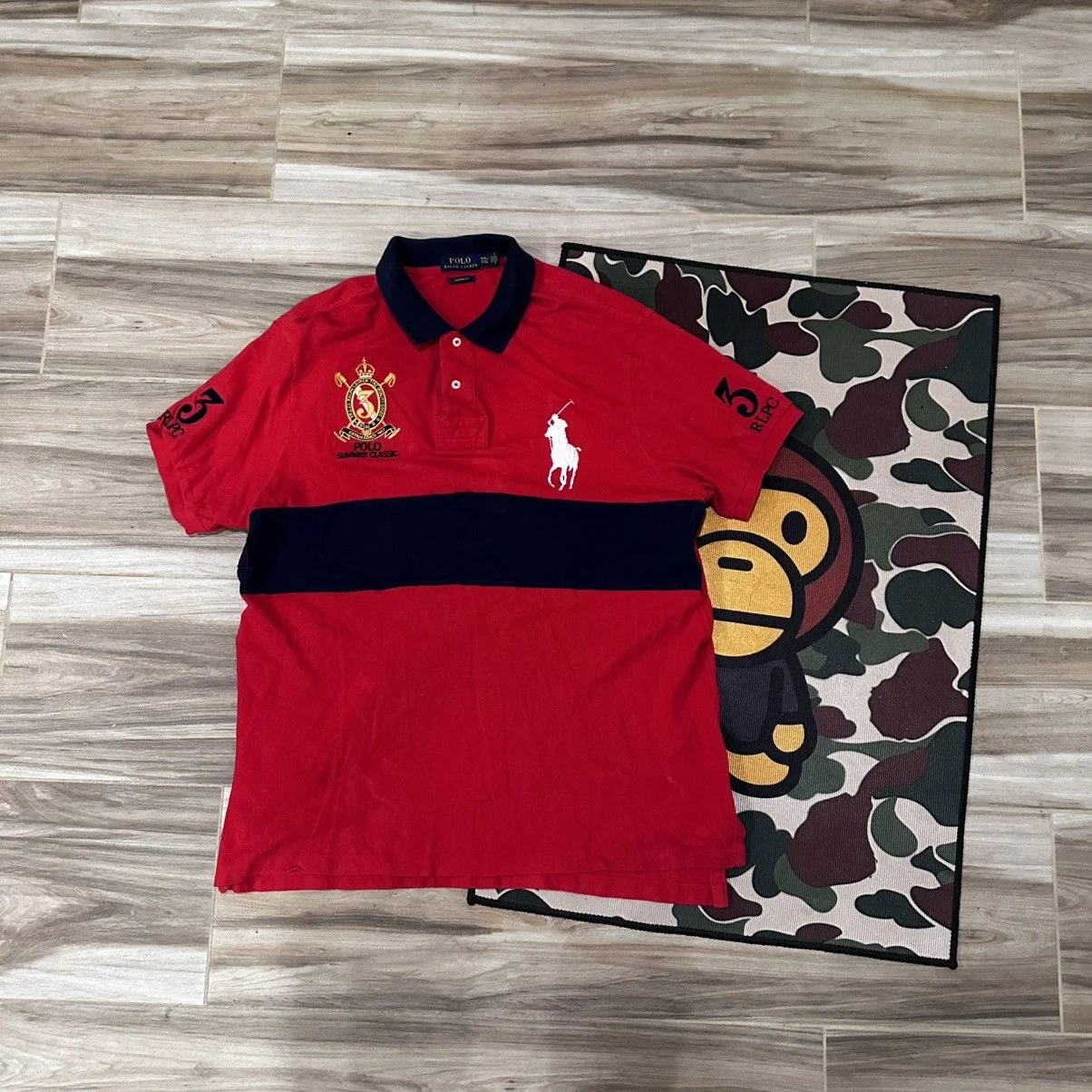 Polo Ralph Lauren — Polo Ralph Lauren Red Chief Keef Big Pony Rlpc #3 Polo Shirt — streetwear — resale