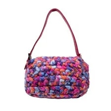 Fendi Knitted Crochet Baguette Strap 2