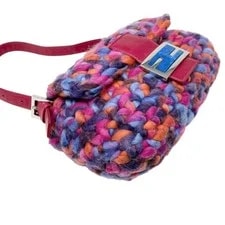Fendi Knitted Crochet Baguette Strap 3