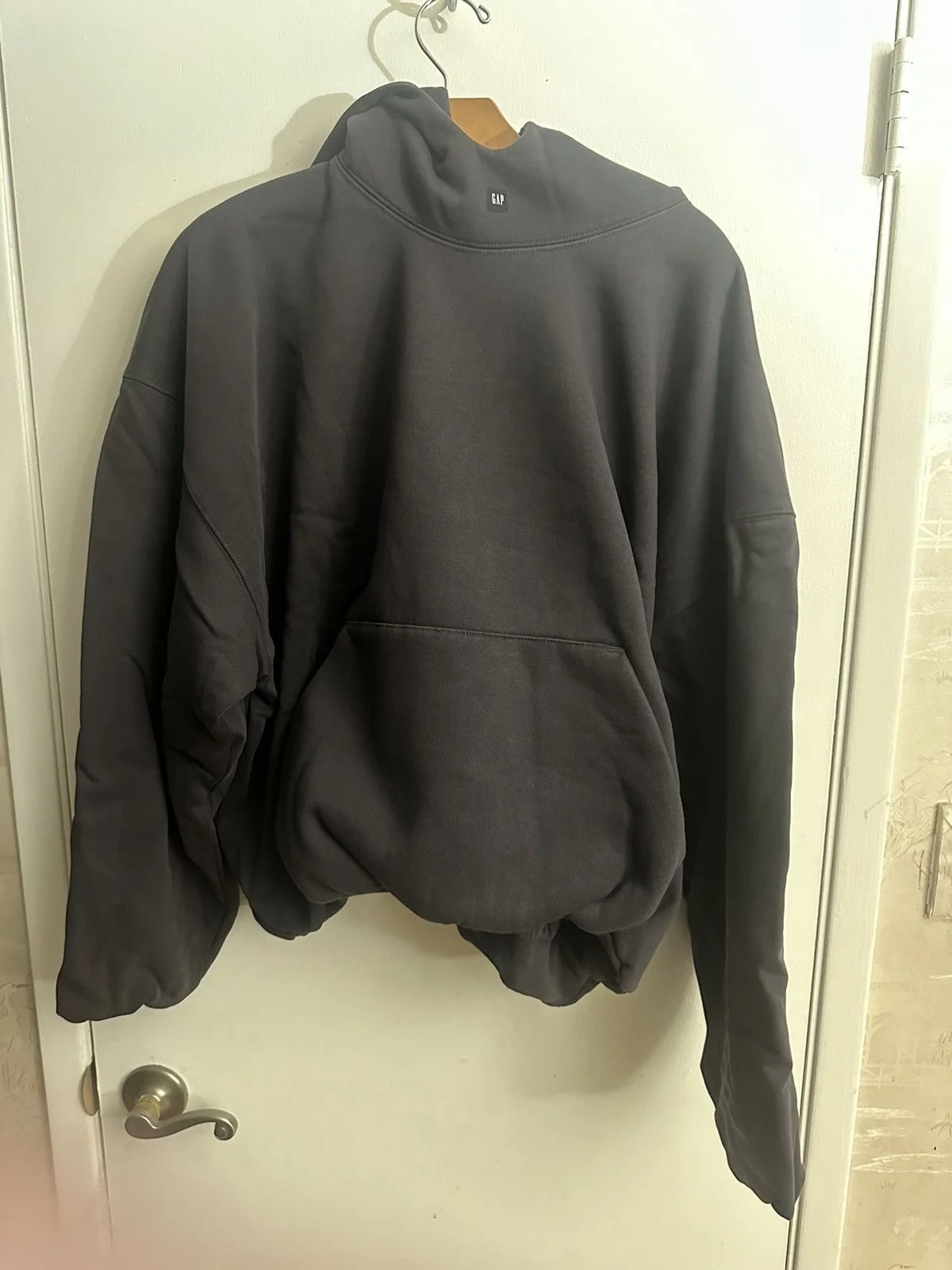 Yeezy Gap Balenciaga Logo Hoodie Dark 2