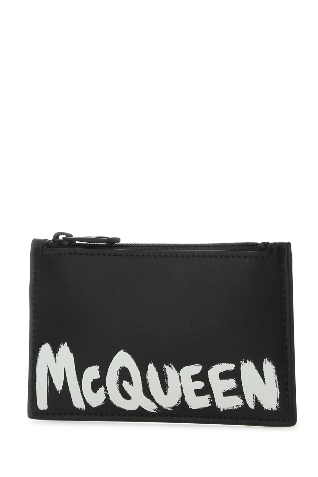 Alexander Mcqueen With Graffiti Branding Card Case — Exterior: Wallet 2