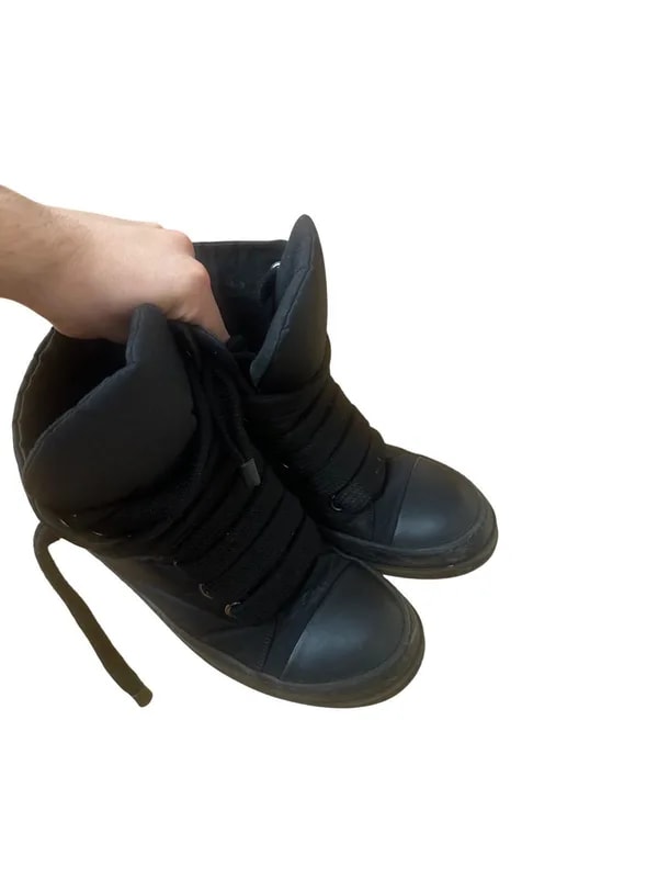 Rick Owens — Rick Owens Ramones Jumbo Lace High — Sneaker — resale
