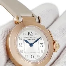 Cartier Miss Pasha WJ124028 Quartz 27mm Silver K18PG Solid #HD329 4