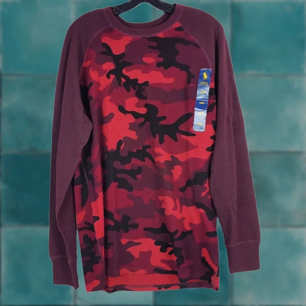 Polo Ralph Lauren — Polo Ralph Lauren Camouflage Large Shirt Loungewear Sleepwear — streetwear — resale