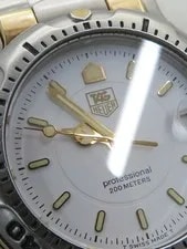 TAG Heuer 6000 Series Professional WH1251 35mm White Dial Stainless Steel #T276 4