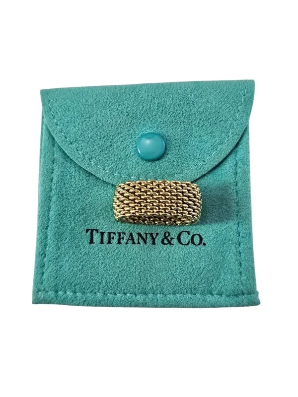 Tiffany & Co. 18K Yellow Gold Somerset Size 6.5 2
