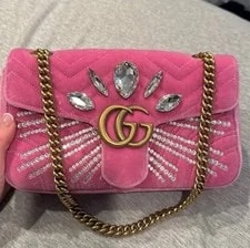 Gucci — Gucci GG Marmont With Crystals 443497 — Handbag — resale
