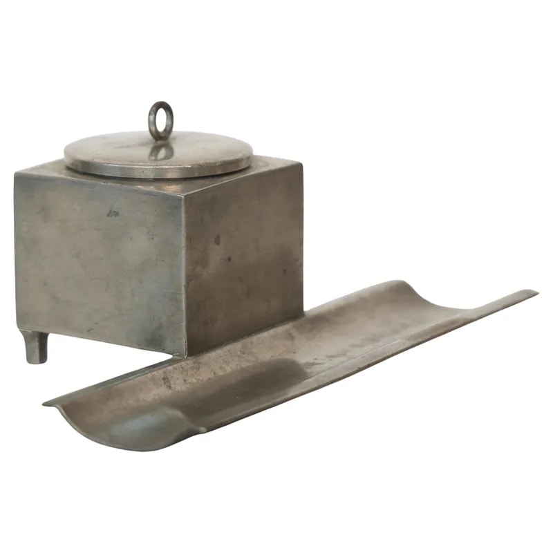 Pewter Inkwell by Just Andersen, GAB, Sweden, 1930s — Furniture — resale