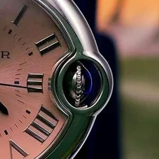 Cartier Ballon Bleu de 33mm Pink Sunray Dial Automatic SS WSBB0068 3
