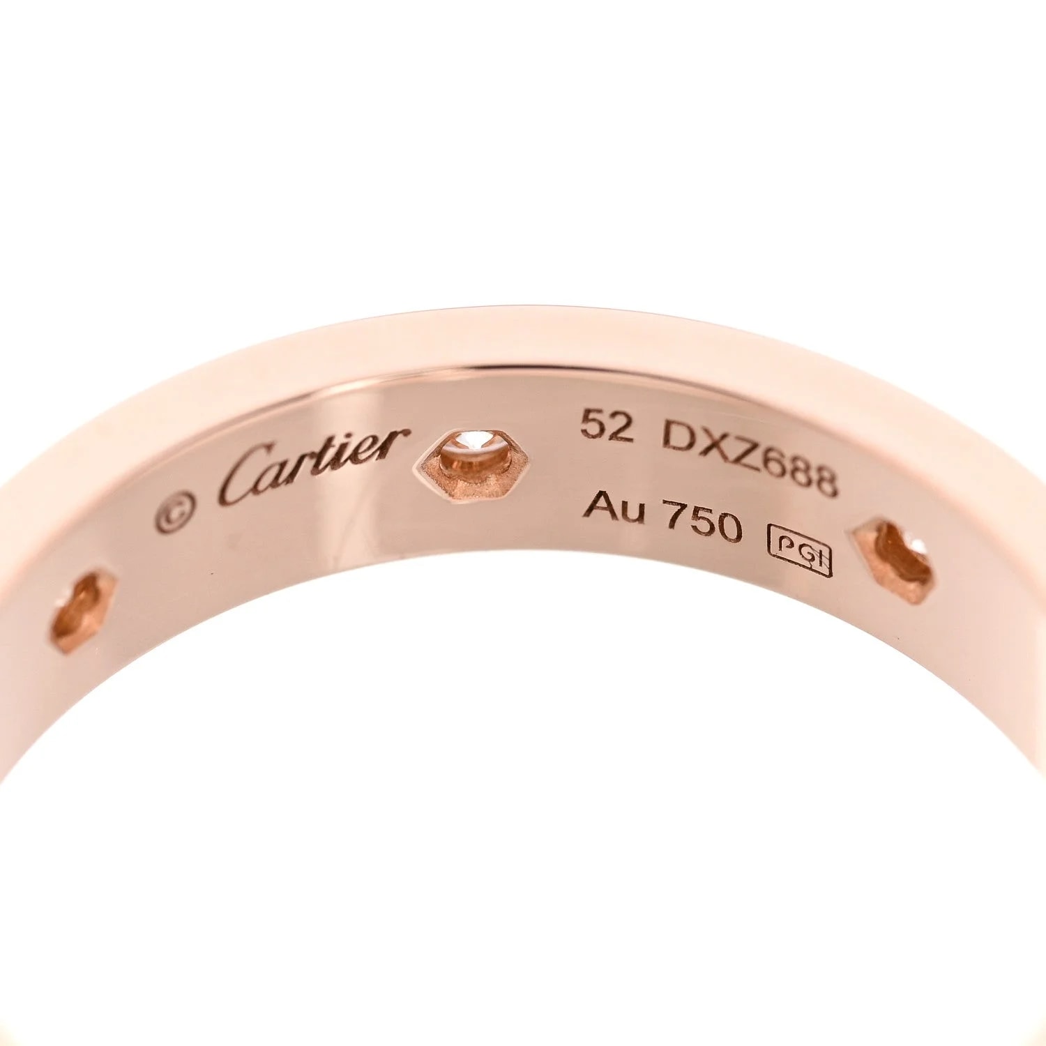 18K 8 4mm Love Wedding Band 49 5 4