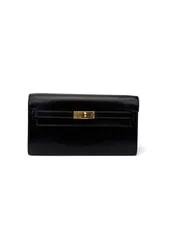 Noir — Hermes Kelly To Go Box Calf Hardware □O 2011 Auth Cert No Strap — Handbag — resale