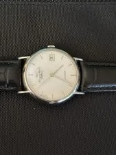 IWC Schaffhausen — IWC Schaffhausen Automatic Black Leather Strap Silver Case — Watch — resale