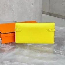 Hermès Kelly Wallet Long Wallet With Palladium Hardware Auth 2