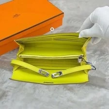 Hermès Kelly Wallet Long Wallet With Palladium Hardware Auth 4