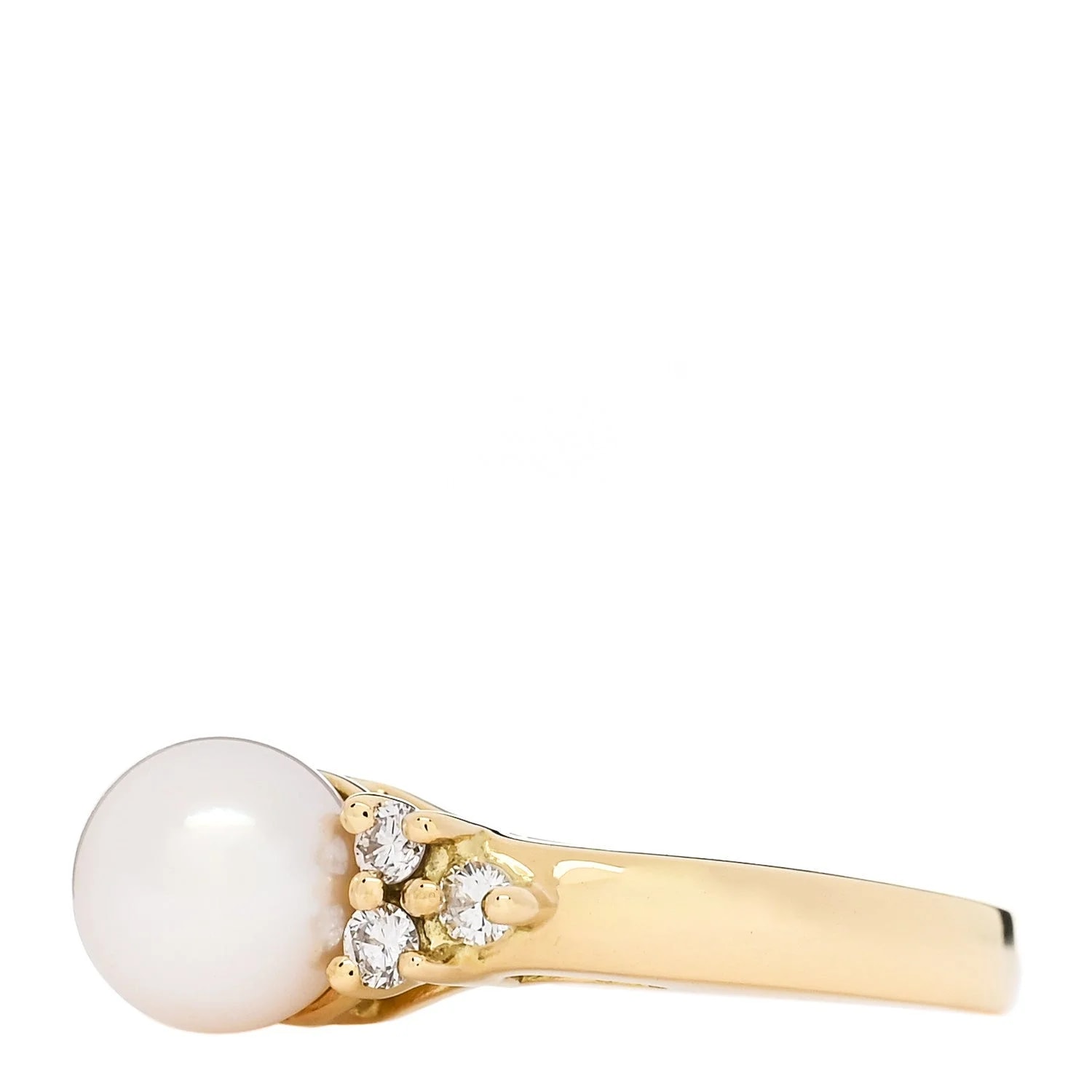 18K Yellow Gold Akoya Cultured 7-7.5mm 52 6 3