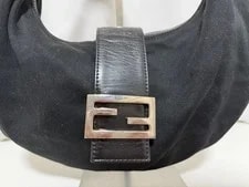 Fendi Mamma Baguette Front Logo Auth 3