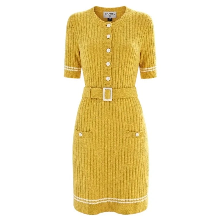 Chanel — Chanel 2022 Sunlit Dress With Logo Belt 38 FR — Accessory — resale