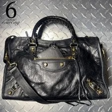 Balenciaga — Balenciaga Classic Small Arena Moto City in — Handbag — resale