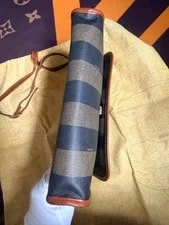 Fendi Pecan Stripe Magnet Closure 3