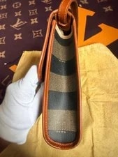 Fendi Pecan Stripe Magnet Closure 4