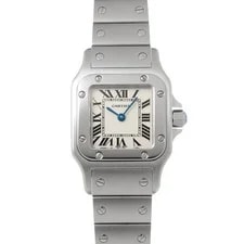 Cartier — Cartier Santos W20056D6 ( 1565) 24mm Stainless Steel Silver #WW7127 — Watch — resale