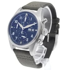 IWC Pilot's Spitfire IW387901 41mm SS Black #C22289 2