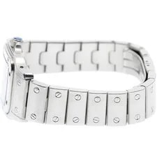 Cartier Santos Galbé SM W20017D6 24mm SS Beige Dial Quartz #C230 3