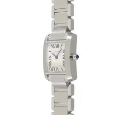Cartier Tank Française SM W51008Q3 Stainless Steel 20mm Ivory Dial #RZW252 2