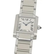 Cartier Tank Française SM W51008Q3 Stainless Steel 20mm Ivory Dial #RZW252 4