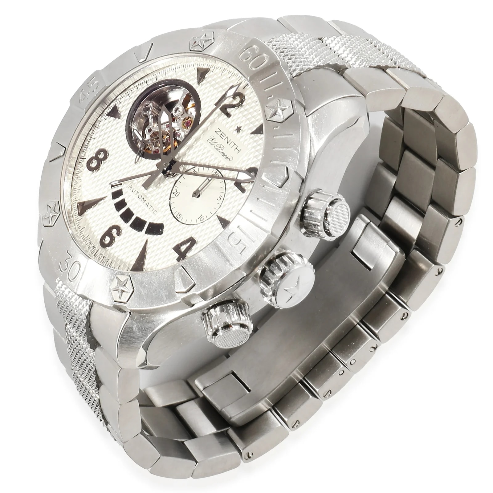 Zenith Defy Classic 03.0526.4021 Stainless Steel Silver Ss+titanium Wrist 3