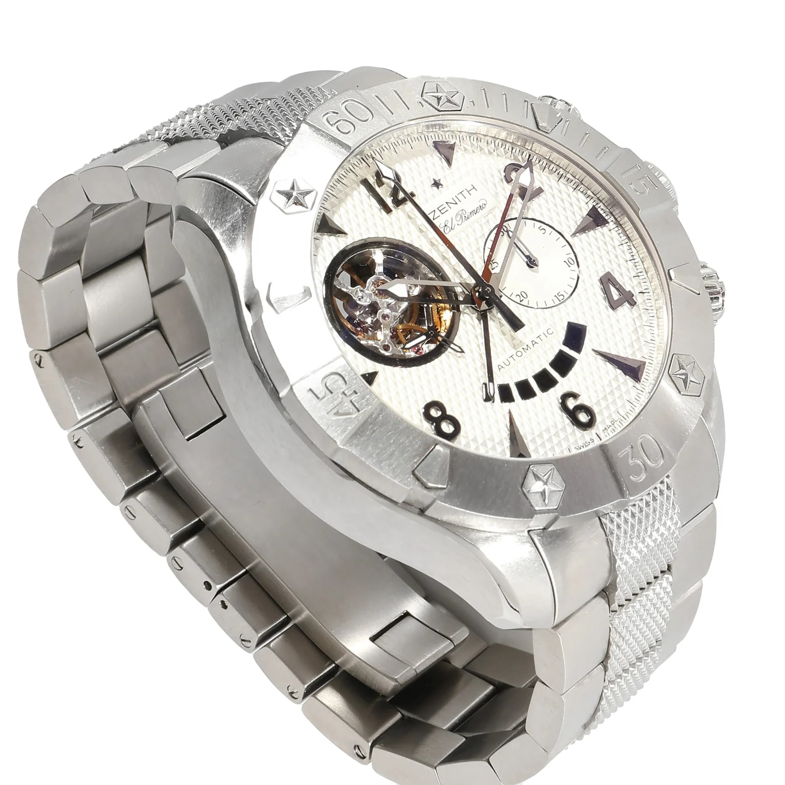 Zenith Defy Classic 03.0526.4021 Stainless Steel Silver Ss+titanium Wrist 4