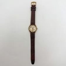 LeCoultre 14K Gold Case Slim Line 15 Jewels Lizard Band 2