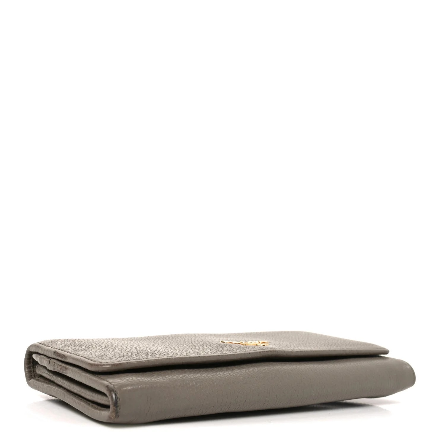 Vitello Daino Metal Continental Flap Wallet Argilla 4