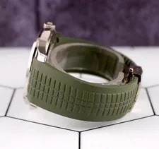 Patek Philippe Aquanaut Jumbo 18K White Gold Khaki Green 5168G-010 4