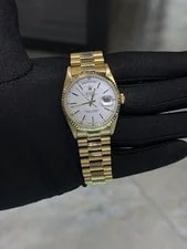 Rolex Day-Date 36 White Stick Dial on President 118238 With Box 2