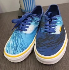 Vans X National Geographic Authentic Ocean Size 8 W9.5 3