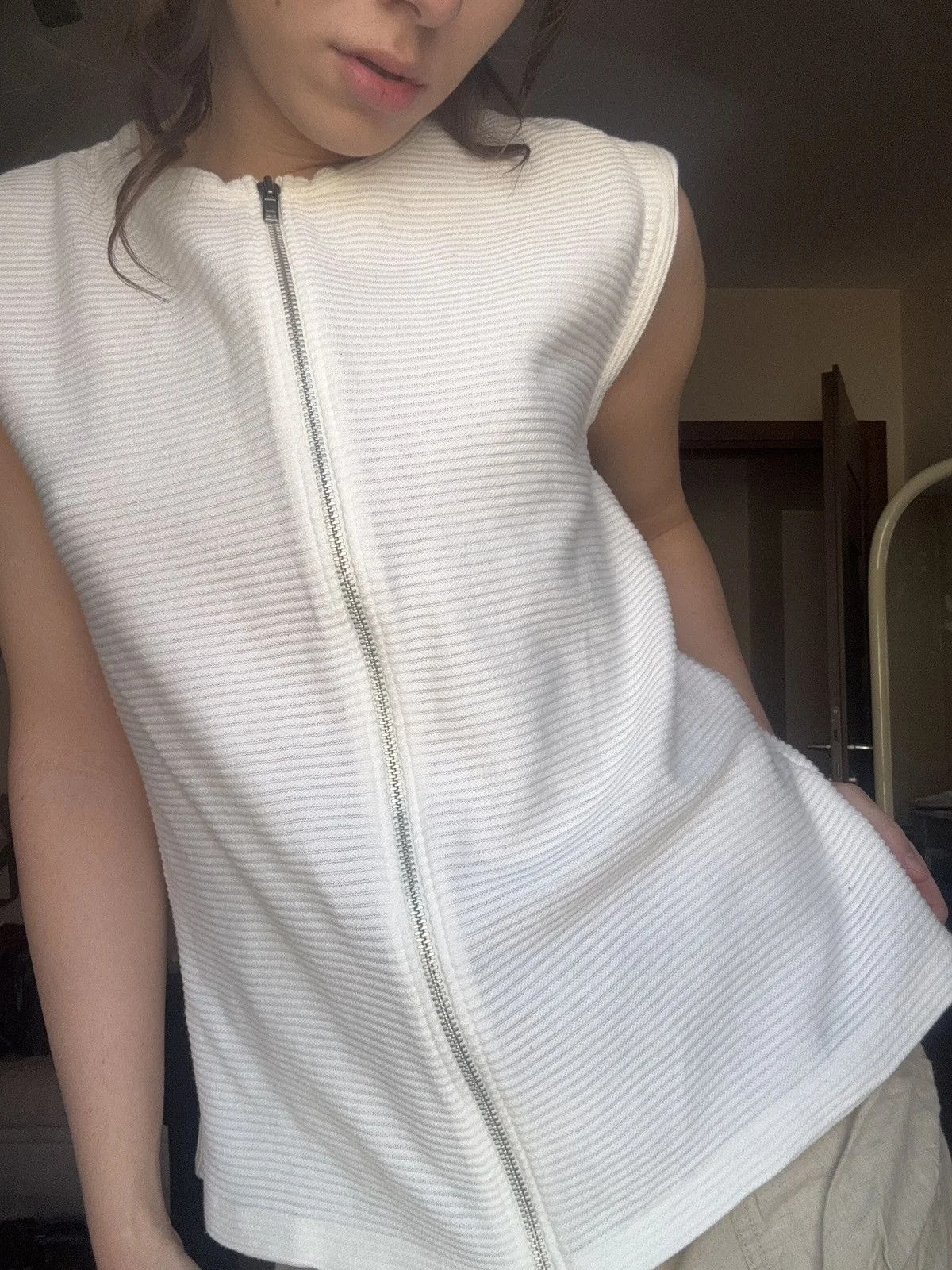 Yohji Yamamoto — Yohji Yamamoto Ribbed Zip Up Vest — streetwear — resale
