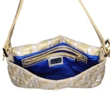 Fendi Lurex Metallic Baguette 3