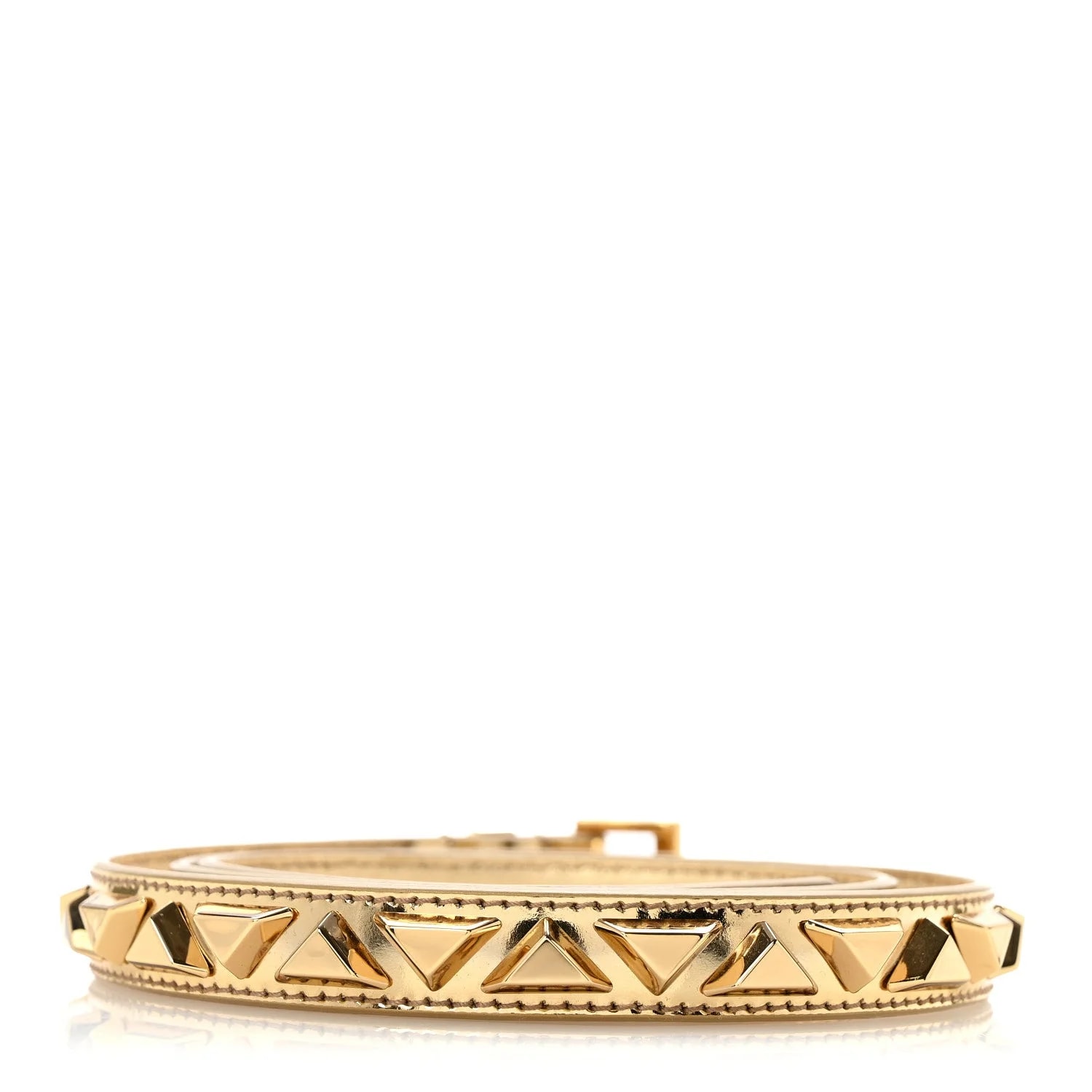 Spazzolato Borchie Triangle Belt 85/34 Platino 2