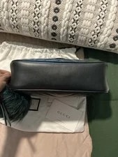Gucci GG Marmont Chevron Crossbody Chain Strap Dust Charm 4
