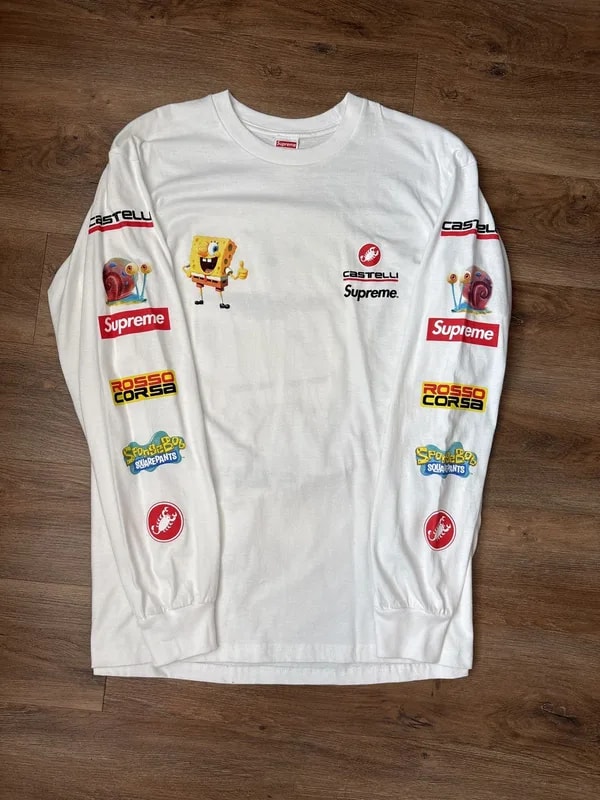 Supreme — Supreme SpongeBob Long Sleeve T Shirt — streetwear — resale